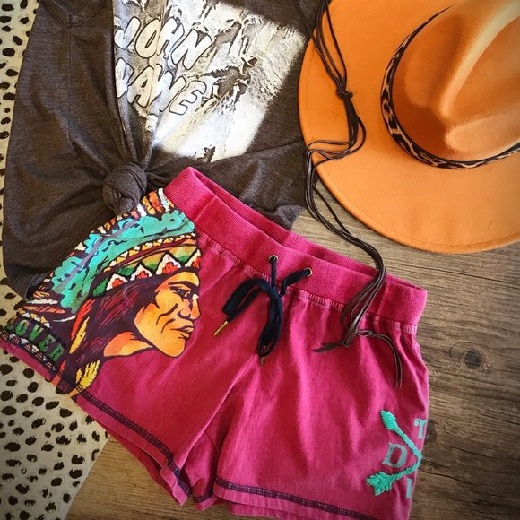 Double D Ranch 'Discovery Mission' Short in Red - Picture 2 of 3